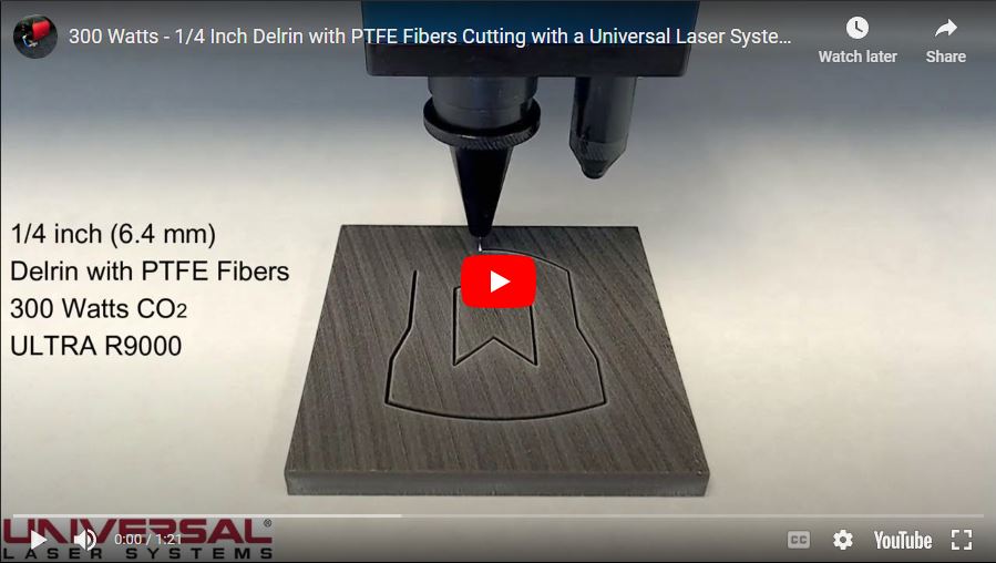 1/4 Inch Delrin with PTFE Fibers Cutting