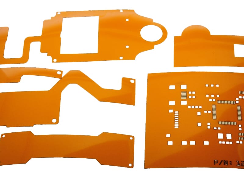 Kapton® Laser Cut into Various Shapes and Designs