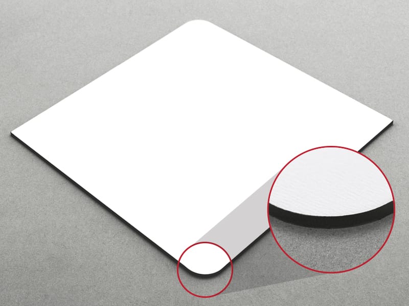 微表面塑料激光切割的有圆角的正方形